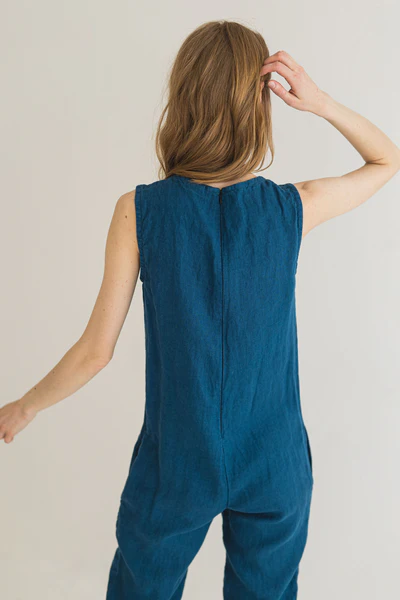 teal sleeveless jumpsuit - Image 7