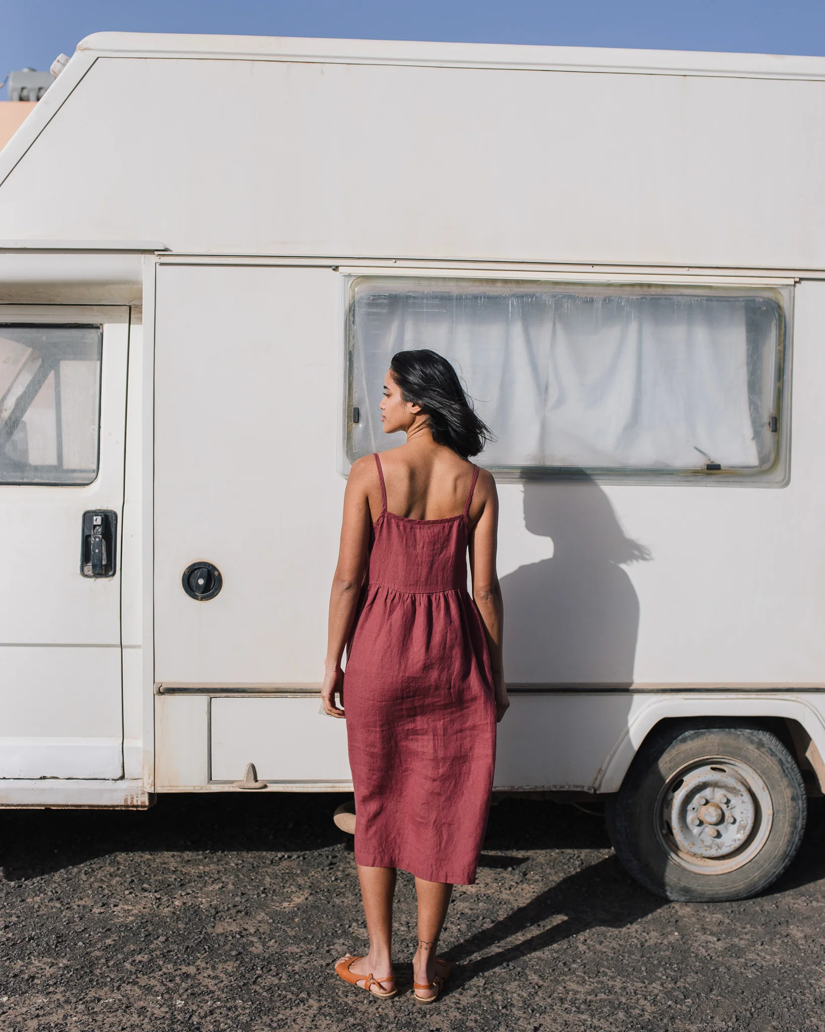 rose - red camisole midi dress - Image 4