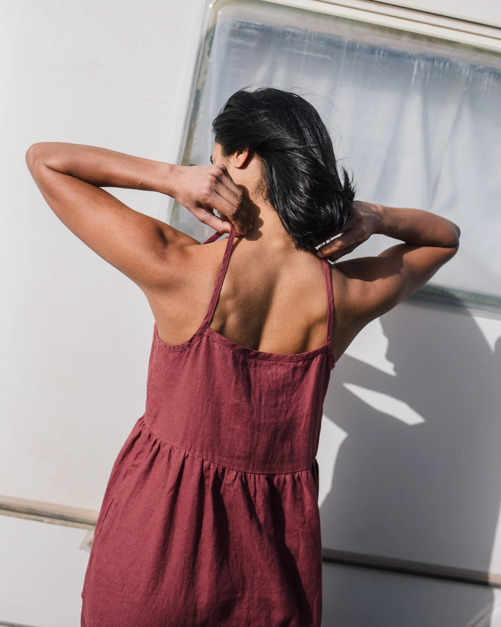 rose - red camisole midi dress - Image 2