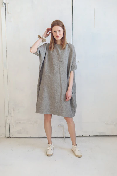 grey shift dress - Image 4