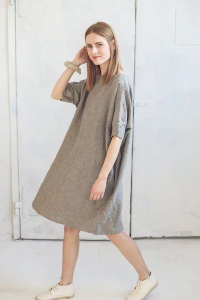 grey shift dress - Image 5