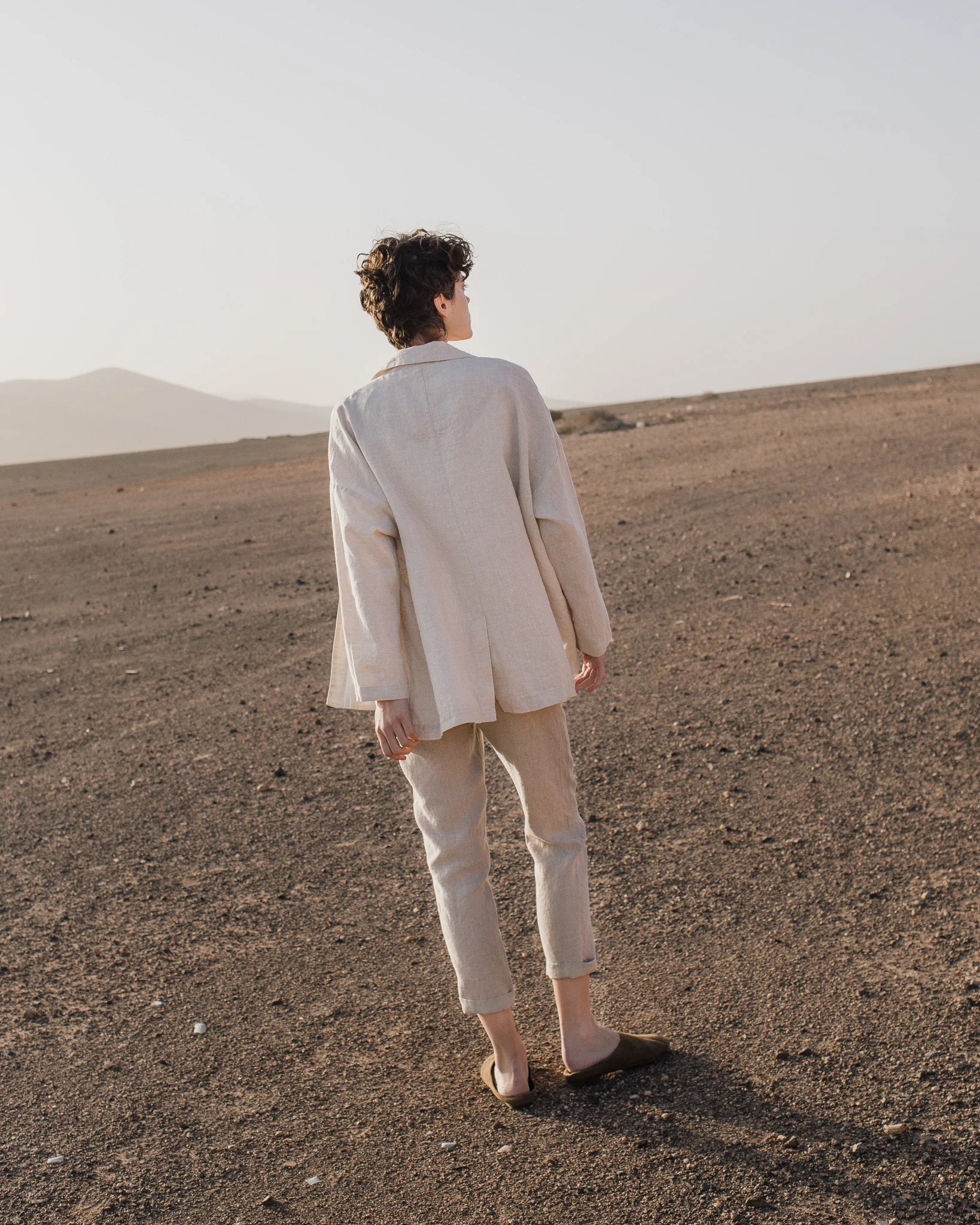 Beige Linen Blazer - Image 4