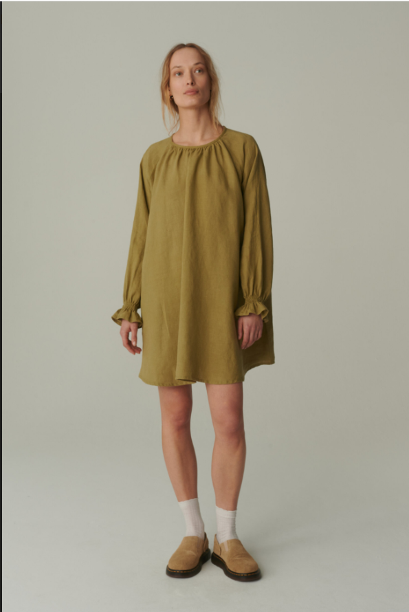 Agata Linen Dress - Image 2