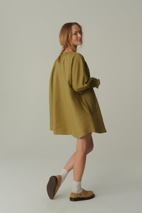 Agata Linen Dress - Image 4