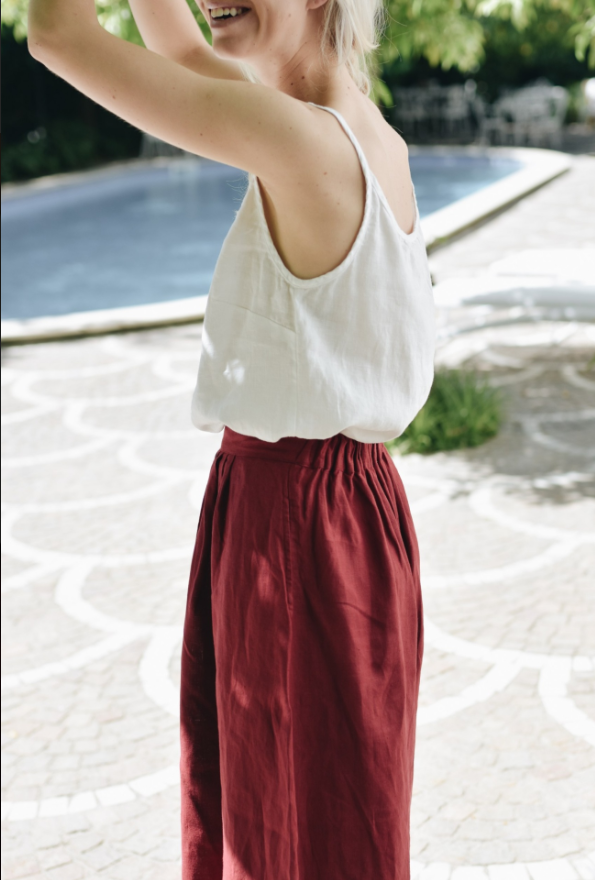 Hazel Linen Top - Image 3