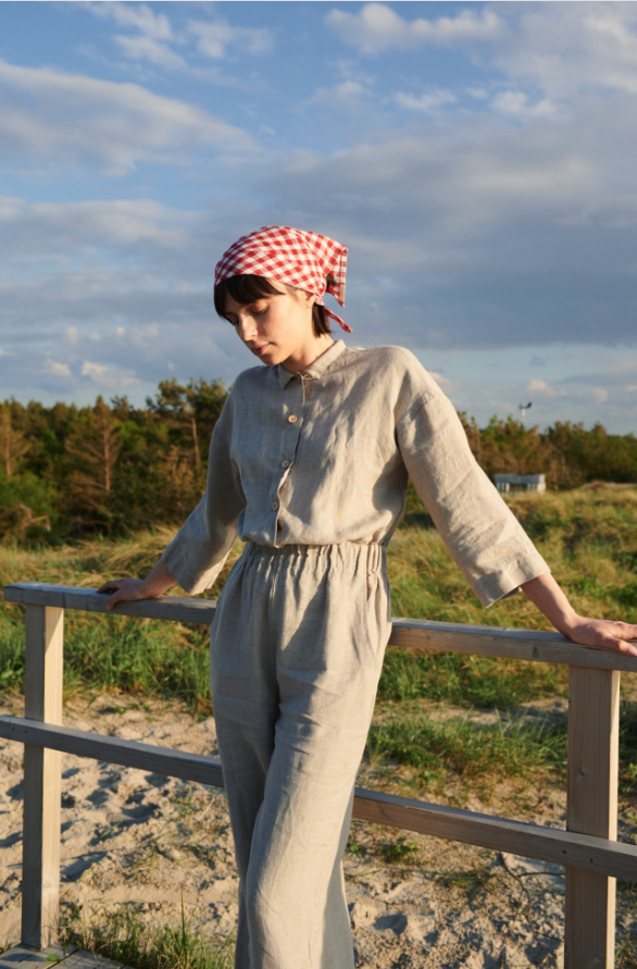 Work Linen Jumpsuit - Image 7