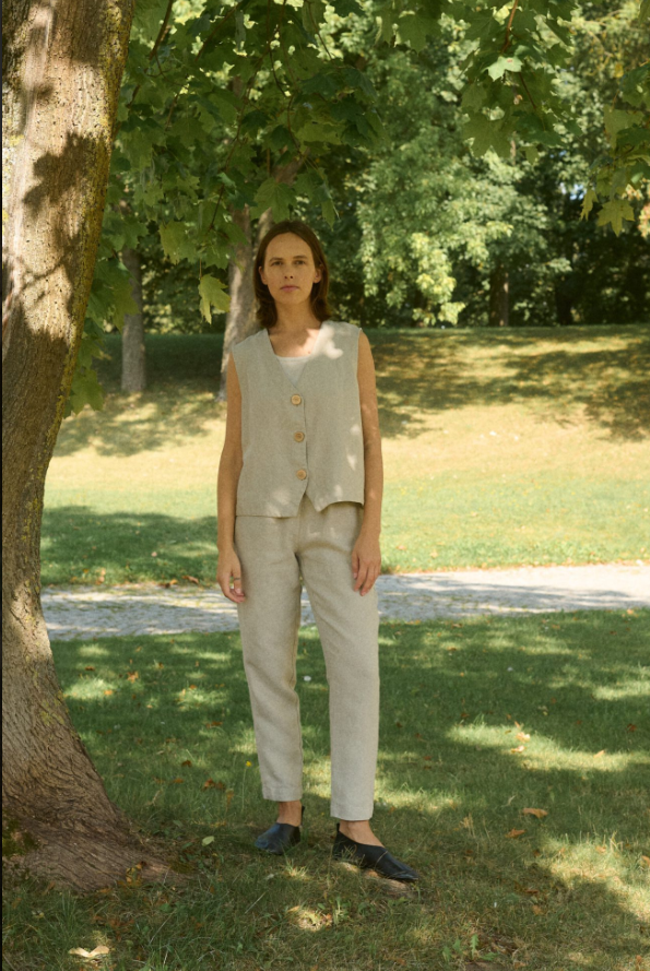 Alina Heavy Linen Vest