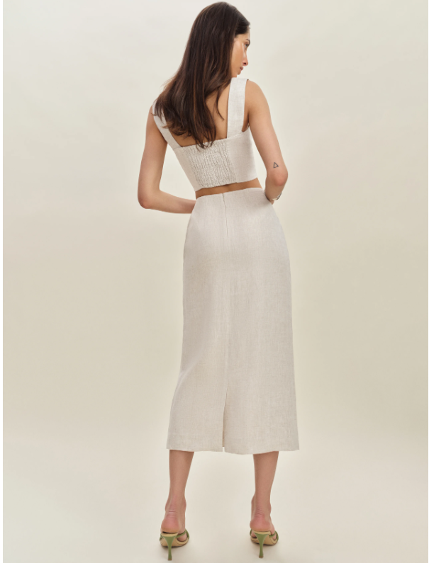Britt Linen Skirt - Image 4