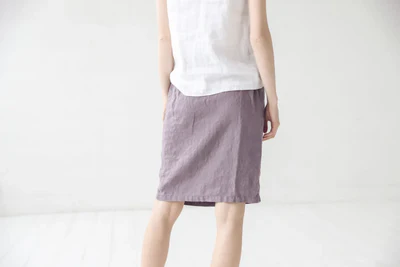 wrap linen skirt epic linen - Image 5